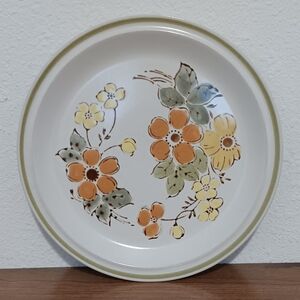 Harvest Collection Mountain Flowers Stoneware Plate